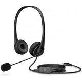 HP G2 CUFFIE ON-EAR STEREO CON MICRONO CANCELLAZIONE DEL RUMORE USB-A NERO
