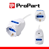 Propart Prolunga lineare con Multipresa volante 3 posti Spina 2P+T