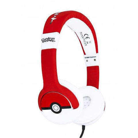 OTL Technologies Pokmon Pokball Cuffie Cablato A Padiglione MUSICA Nero, Rosso, Bianco (OTL Technologies Pokmon Pokball Hove)