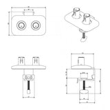 Dataflex 65.920 Accessorio per il montaggio del monitor (Dataflex Viewprime desk clamp - mount 920 - white [5Years warranty])