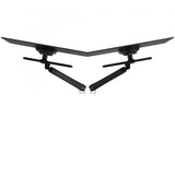 Dataflex 65.213 Supporti a parete per TV 131,6 cm [51.8] Scrivania Nero (Dataflex Viewprime Plus dual monitor arm - black - no mount - height and depth adjustment [5Years warranty])