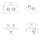 Dataflex 65.943 Accessorio per il montaggio del monitor (Dataflex Viewprime desk clamp S - mount 943 - black [5Years warranty])