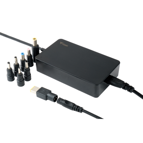 ALIMENTADOR UNIVERSAL ITEK x NOTEBOOK DA 65W, 8 conectores, Silm Design - ITNBSD65