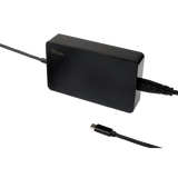 ITEK ITNBSDC65 ALIMENTATORE UNIVERSALE PER NOTEBOOK E DISPOSITIVI USB-C 65W SLIM DESIGN NERO