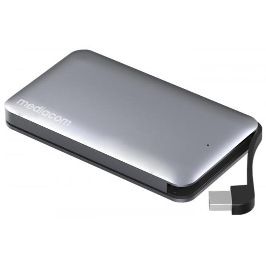 MEDIACOM M-HDSB3AS BOX ESTERNO PER HDD 2.5" SATA FINO A 4TB USB 3.0 GRIGIO