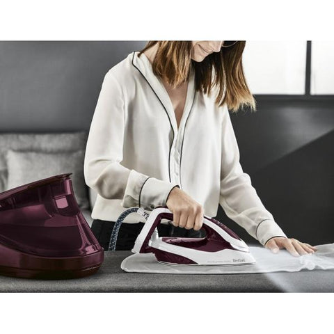 Tefal Pro Express Vision GV9810E0 ferro da stiro a caldaia 3000 W 1,1 L Durilium AirGlide Autoclean soleplate Rosso, Bianco