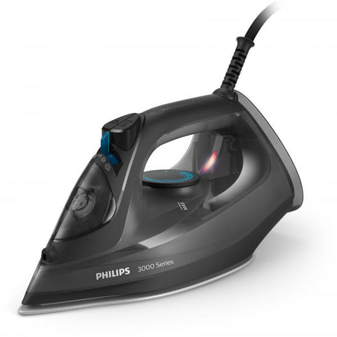 PHILIPS SERIE 3000 DST3041 FERRO DA STIRO A VAPOR 2.600 W PIASTRA EN CERAMICA VAPOR CONTINUO 40gr/min 300 ML NERO