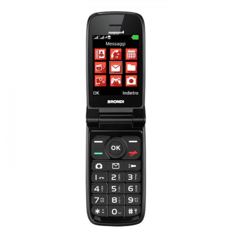 CELLULARE BRONDI MAGNUM 4 2.8" DUAL SIM BLACK SENIOR PHONE