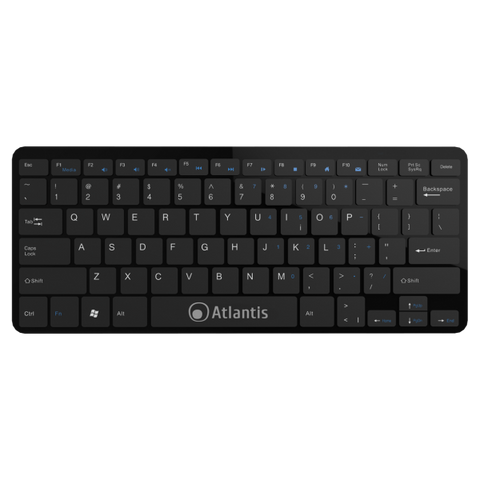 ATLANTIS ARGO TASTIERA ULTRASLIM 78 TASTI USB NERO