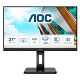 AOC U27P2CA Monitor PC 68,6 cm [27] 3840 x 2160 Pixel 4K Ultra HD LED Nero (AOC U27P2CA - Monitor a LED - 27 [27 visualizzabile] - 3840 x 2160 4K @ 60 Hz - IPS - 350 cd/m? - 4 ms - 2xHDMI, DisplayPor