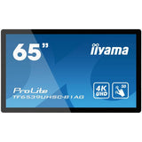 iiyama TF6539UHSC-B1AG visualizzatore di messaggi Pannello piatto interattivo 165,1 cm [65] LCD 500 cd/m 4K Ultra HD Nero Touch screen (iiyama TF6539UHSC-B1AG 65' Open Frame PCAP 50pt Touch IPS 4K