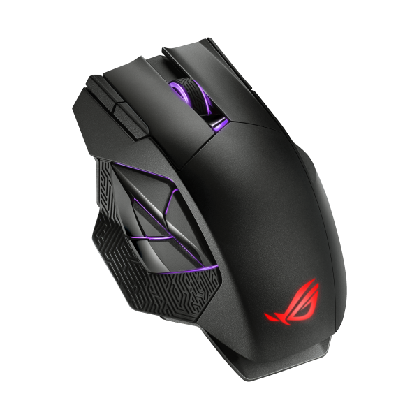 ASUS ROG SPATHA X MOUSE GAMING OTTICO 19.000 DPI RGB 12 TASTI WIRELESS + USB TYPE-A BLACK