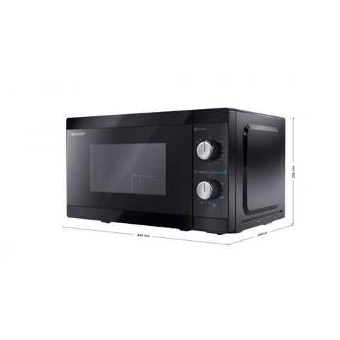Sharp YC-MG01E-B forno a microonde Superficie piana Microonde combinato 20 L 800 W Nero