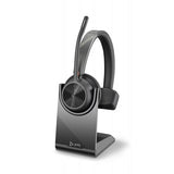 POLY Voyager 4310 UC Cuffia Padiglione auricolare USB tipo-C Bluetooth Base di ricarica Nero