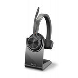 POLY Voyager 4310 UC Cuffia Padiglione auricolare USB tipo A Bluetooth Base di ricarica Nero