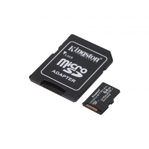 Kingston Technology Industrial memoria flash 64 GB MicroSDXC UHS-I Classe 10