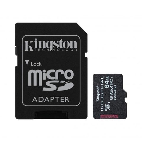 Kingston Technology Industrial memoria flash 64 GB MicroSDXC UHS-I Classe 10