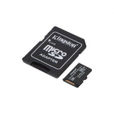 KINGSTON INDUSTRIAL MICROSD 32GB CLASSE 10 UHS-I DI CLASSE U3 V30 A1 CON ADATTATORE MICROSDHC PER SD BLACK