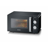Severin MW 7762 forno a microonde Superficie piana Microonde con grill 20 L 800 W Nero, Acciaio inossidabile