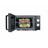 Severin MW 7762 forno a microonde Superficie piana Microonde con grill 20 L 800 W Nero, Acciaio inossidabile