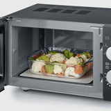 Severin MW 7762 forno a microonde Superficie piana Microonde con grill 20 L 800 W Nero, Acciaio inossidabile