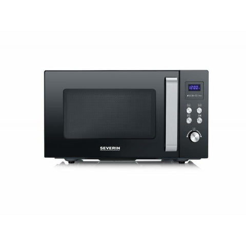 Severin MW 7763 forno a microonde Superficie piana Microonde con grill 25 L 900 W Nero, Acciaio inossidabile