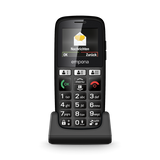 EMPORIA HAPPY 2G SENIOR 1.33" 32MB SIM SINGOLA BLUETOOTH ANDROID ITALIA BLACK