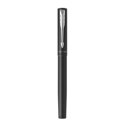 PARKER VECTOR XL PENNA STILOGRAFICA PENNINO M FUSTO NERO PUNTALE CROMATO INCHIOSTRO BLU CONFEZIONE REGALO
