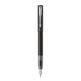 PARKER VECTOR XL PENNA STILOGRAFICA PENNINO M FUSTO NERO PUNTALE CROMATO INCHIOSTRO BLU CONFEZIONE REGALO