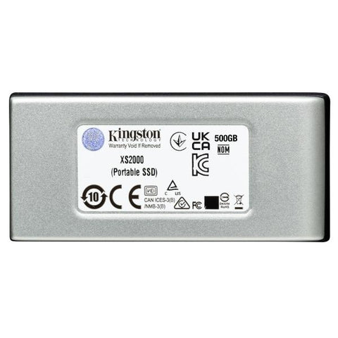 Kingston XS2000 - SSD - 2 TB - esterno (portatile) - USB 3.2 Gen 2x2 (USB-C connettore)