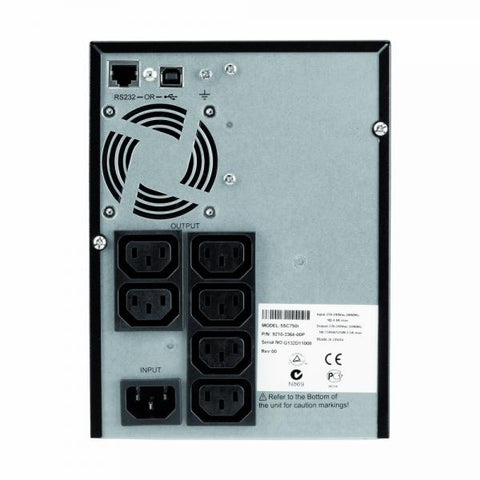 Eaton 5SC750IBS gruppo di continuit [UPS] A linea interattiva 0,75 kVA 525 W 6 presa[e] AC (Eaton 5SC 750i - UPS - AC 220/230/240 V - 525 Watt - 750 VA - 1-phase - 7 Ah - RS-232, USB - output conne