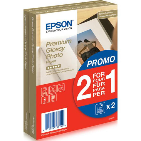 EPSON BEST 2 RISME 40 FOGLI/RISMA CARTA FOTOGRAFICA FORMATO A6 255GR/M2 COLORE BIANCO FINITURA LUCIDA