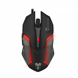 KIT TECHMADE GAMING TASTIERA USB MOUSE WIRELESS 3.200 DPI CUFFIA GAMING 1 X JACK 3.5 MM TAPPETINO MOUSE NERO ROSSO