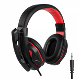KIT TECHMADE GAMING TASTIERA USB MOUSE WIRELESS 3.200 DPI CUFFIA GAMING 1 X JACK 3.5 MM TAPPETINO MOUSE NERO ROSSO