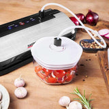 Gastroback Design Basic macchina per sottovuoto 800 mbar Nero, Acciaio inossidabile