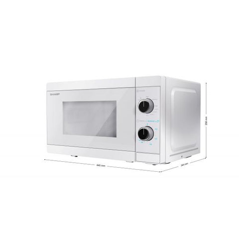 Sharp YC-MG01E-C forno a microonde Superficie piana Microonde con grill 20 L 800 W Bianco