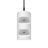 TRUST GXT254 CHARGE PS5 BASE DI RICARICA PER 2 CONTROLLER USB TIPO C BIANCO NERO