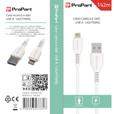 ProPart Cavo Lightning Apple 5V 2.4A 2mt Carica e dati Bianco