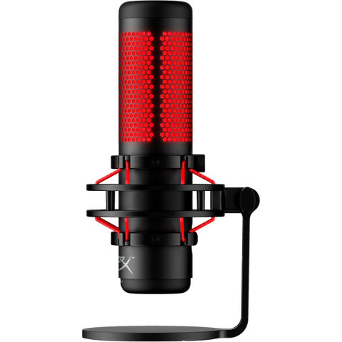HYPERX QUADCAST MICROFONO STANDALONE PER STREAMER E PODCASTER COMPATIBILE CON PC PS5 PS4 E MAC BLACK RED