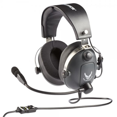 Thrustmaster 4060196 cuffia e auricolare Cuffie Cablato Aviazione Grigio