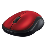 LOGITECH M185 MOUSE OTTICO WIRELESS NERO ROSSO