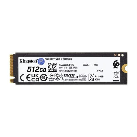 KINGSTON KC3000 SSD 512GB M.2 NVMe PCI Express 4.0 3D TLC