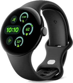 Google Pixel Watch 4 - 41 mm - Aluminium mattschwarz (GA09958-EU)
