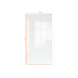 Nobo 1915565 lavagna Magnetico (Nobo 1915565 Move and Meet Whiteboard Orange Trim 1800 x 900mm)