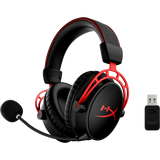 HyperX Cloud Alpha  Cuffie da gaming wireless (nere-rosse)