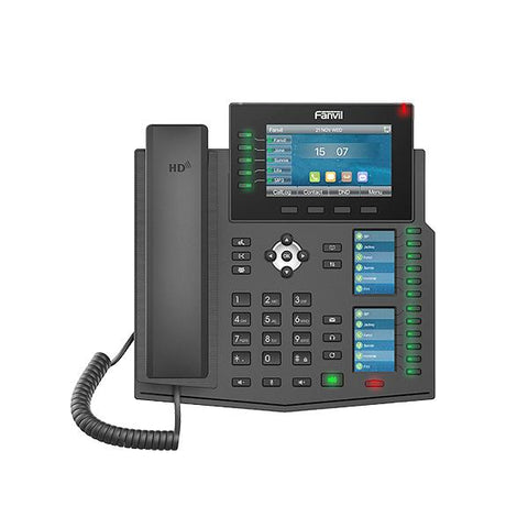 Fanvil X6U telefono IP Nero 20 linee LCD Wi-Fi