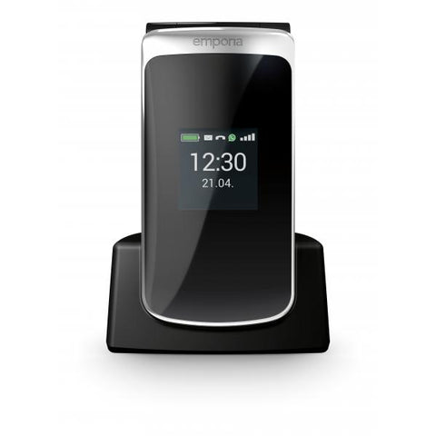 EMPORIA TOUCHSMART 2 3.5" EASY SMARTPHONE CLAMSHELL QUAD CORE 8GB RAM 1GB FOTOCAMERA ITALIA BLACK