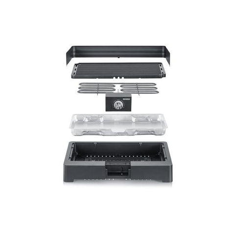 Severin PG8567 barbecue per l'aperto e bistecchiera Grill Da tavolo Elettrico Nero 2200 W