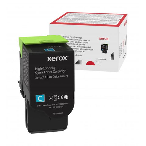 Xerox Cartuccia toner Ciano a Alta capacit da 5500 Pagine per Stampante a colori  C310/multifunzione a colori  C315 [006R04365] (XEROX C310 CYAN HIGH CAPACITY - TONER CARTRIDGE [5500 PAGES])