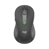Logitech Signature M650 Grande - Mouse - taglia larga - ottica - 5 pulsanti - senza fili - 2.4 GHz, Bluetooth - ricevitore USB Logitech Logi Bolt - grafite